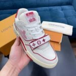 LV Trainer Velcro Strap Monogram 'Red White' - Image 2