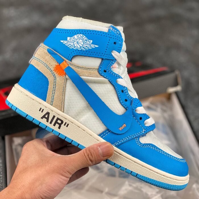 Off-White x Air Jordan 1 Retro High OG 'UNC' - Image 3