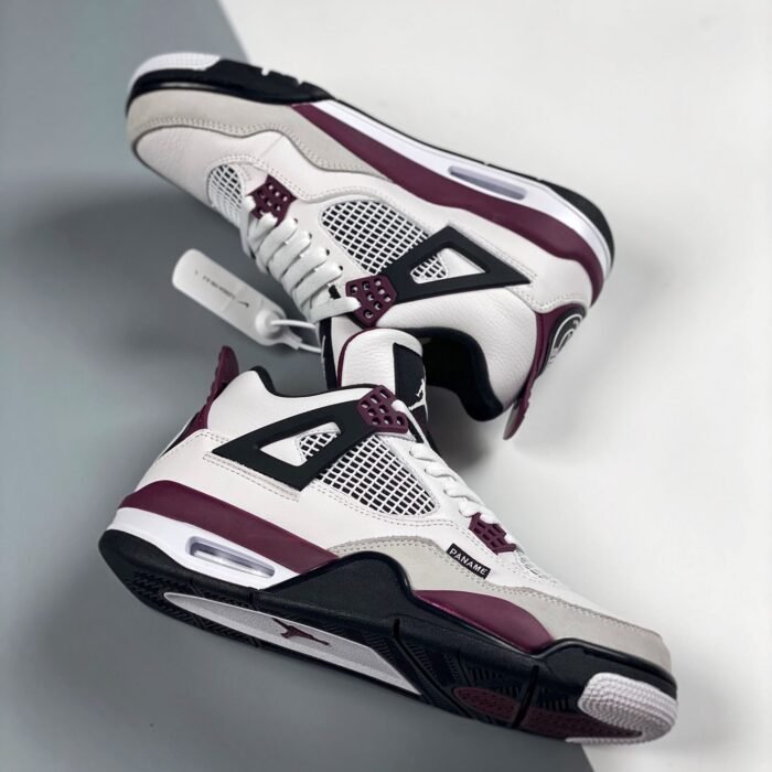 Paris Saint-Germain x Air Jordan 4 Retro 'Bordeaux' - Image 5