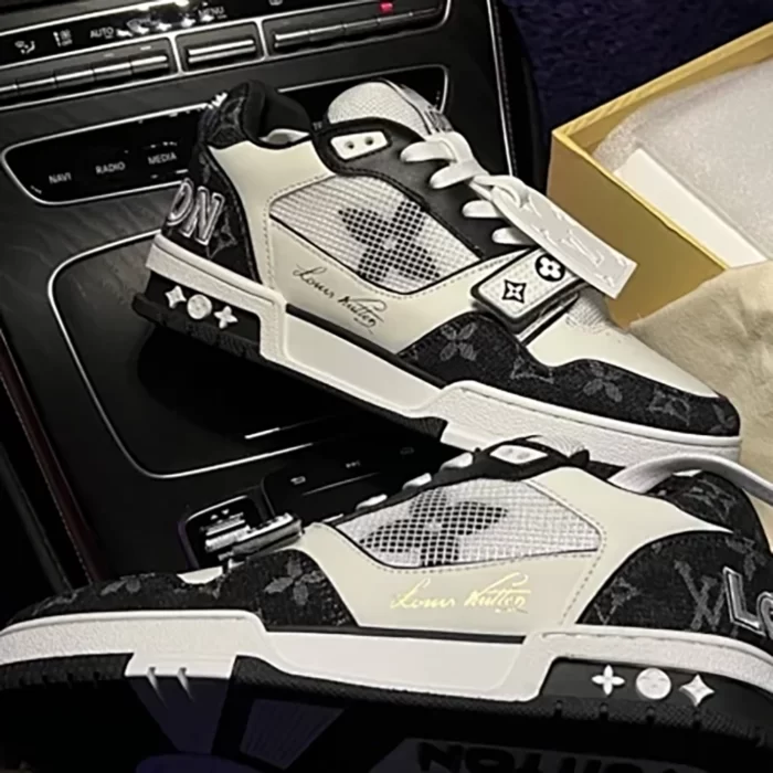 LV Trainer Velcro Strap Monogram 'Black' - Image 9
