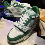 LV Trainer Velcro Strap Monogram 'Green' - Image 11