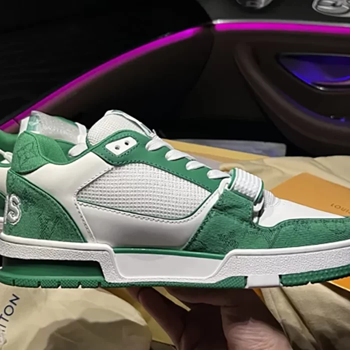 LV Trainer Velcro Strap Monogram 'Green' - Image 3