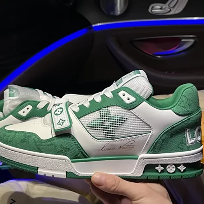 LV Trainer Velcro Strap Monogram 'Green' - Image 2