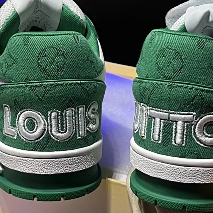 LV Trainer Velcro Strap Monogram 'Green' - Image 8