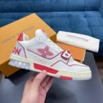 LV Trainer Velcro Strap Monogram 'Red White' - Image 3