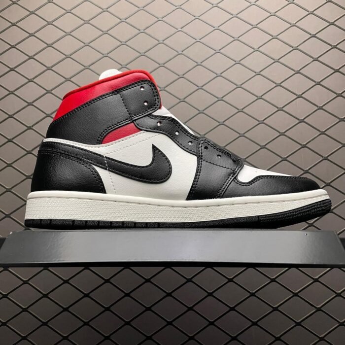 Wmns Air Jordan 1 Mid 'Gym Red Panda' - Image 3