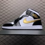 Air Jordan 1 Mid Patent 'Black Gold' - Image 2
