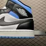 Wmns Air Jordan 1 Mid 'University Black White' - Image 5