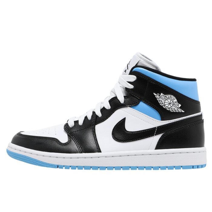 Wmns Air Jordan 1 Mid 'University Black White Wmns Air Jordan 1 Mid 'University Black White' - Image 1