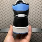 Wmns Air Jordan 1 Mid 'University Black White' - Image 7