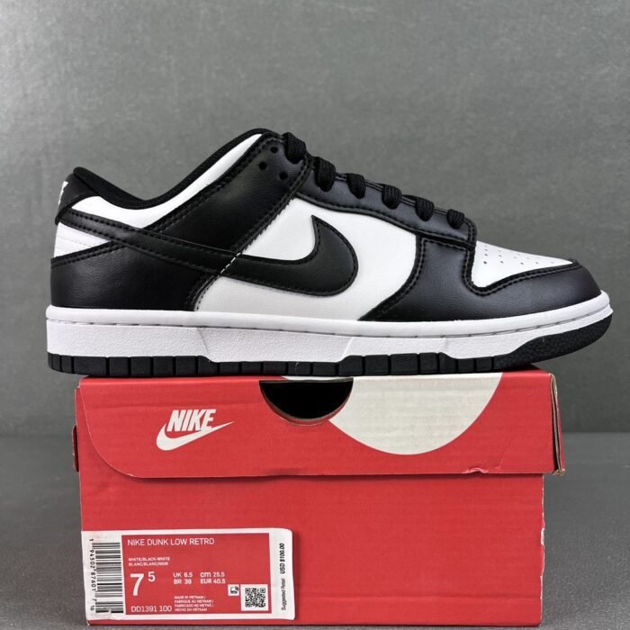 Nike Dunk Low 'Black White' - Image 2