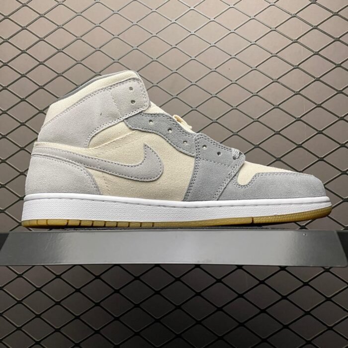Air Jordan 1 Mid SE 'Coconut Milk Particle Grey' - Image 3