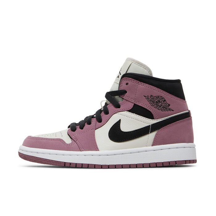 Wmns Air Jordan 1 Mid SE 'Light Mulberry' - Image 1