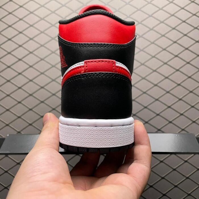 Air Jordan 1 Mid 'Bred Toe' - Image 7