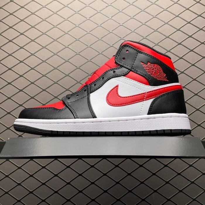Air Jordan 1 Mid 'Bred Toe' - Image 2