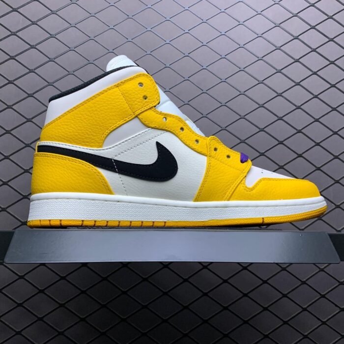 Air Jordan 1 Mid SE 'Lakers' - Image 3