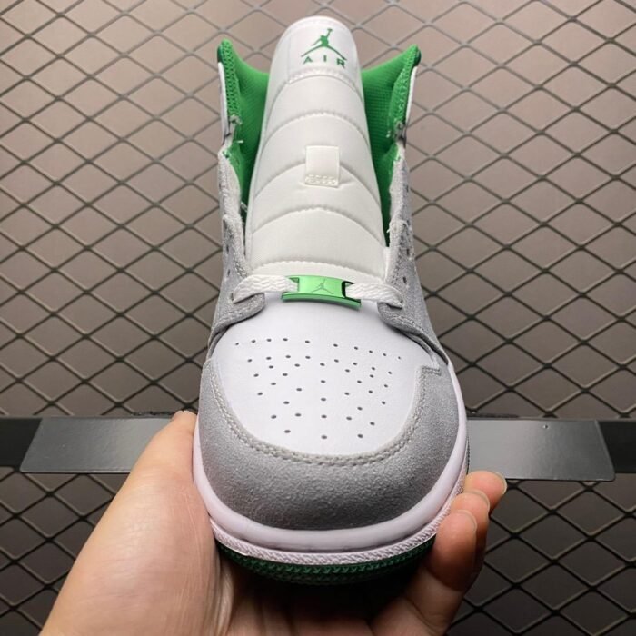 Air Jordan 1 Mid SE 'Grey Pine Green' - Image 6