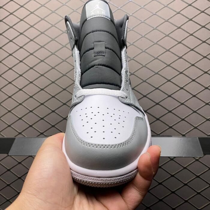 Air Jordan 1 Mid 'Light Smoke Grey' - Image 6