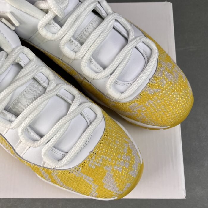 Wmns Air Jordan 11 Low 'Yellow Snakeskin' - Image 10
