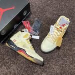 Off-White x Air Jordan 5 SP 'Sail' - Image 4